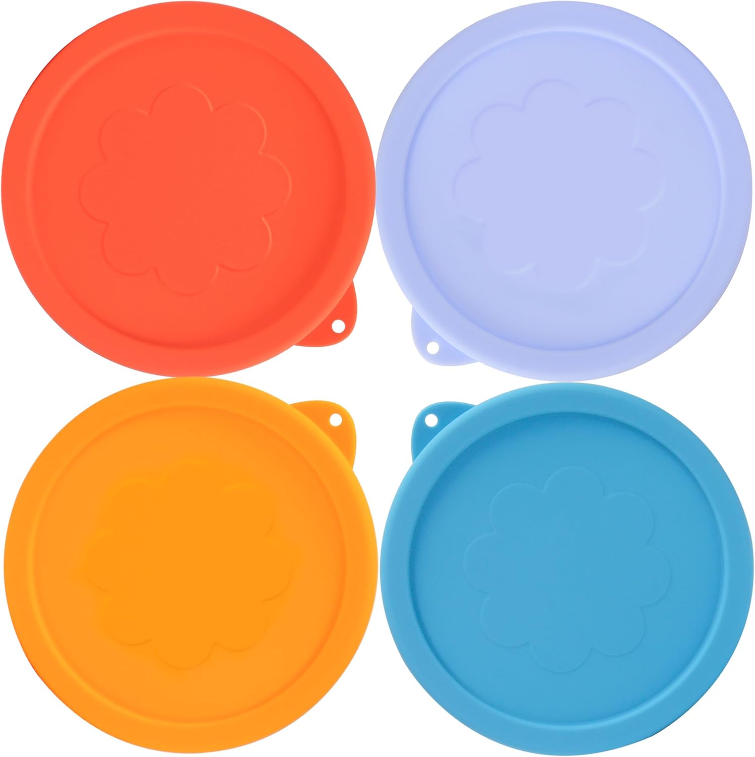 2 Cup Silicone Replacement Lids Storage Cover for Pyrex 7200-PC Glass Bowls (Container not Included) 4 Pack Microwave. Dishwasher and Freezer Safe