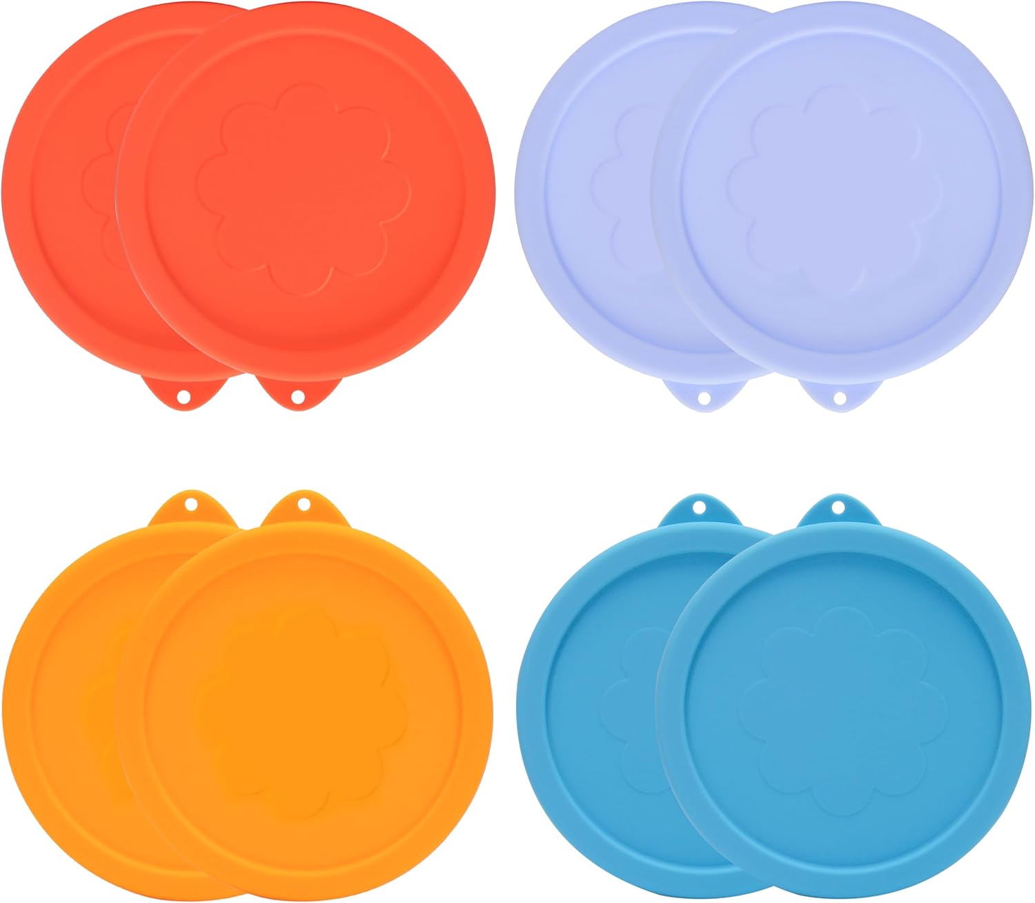 2 Cup Silicone Replacement Lids Storage Cover for Pyrex 7200-PC Glass Bowls (Container not Included) 4 Pack Microwave. Dishwasher and Freezer Safe