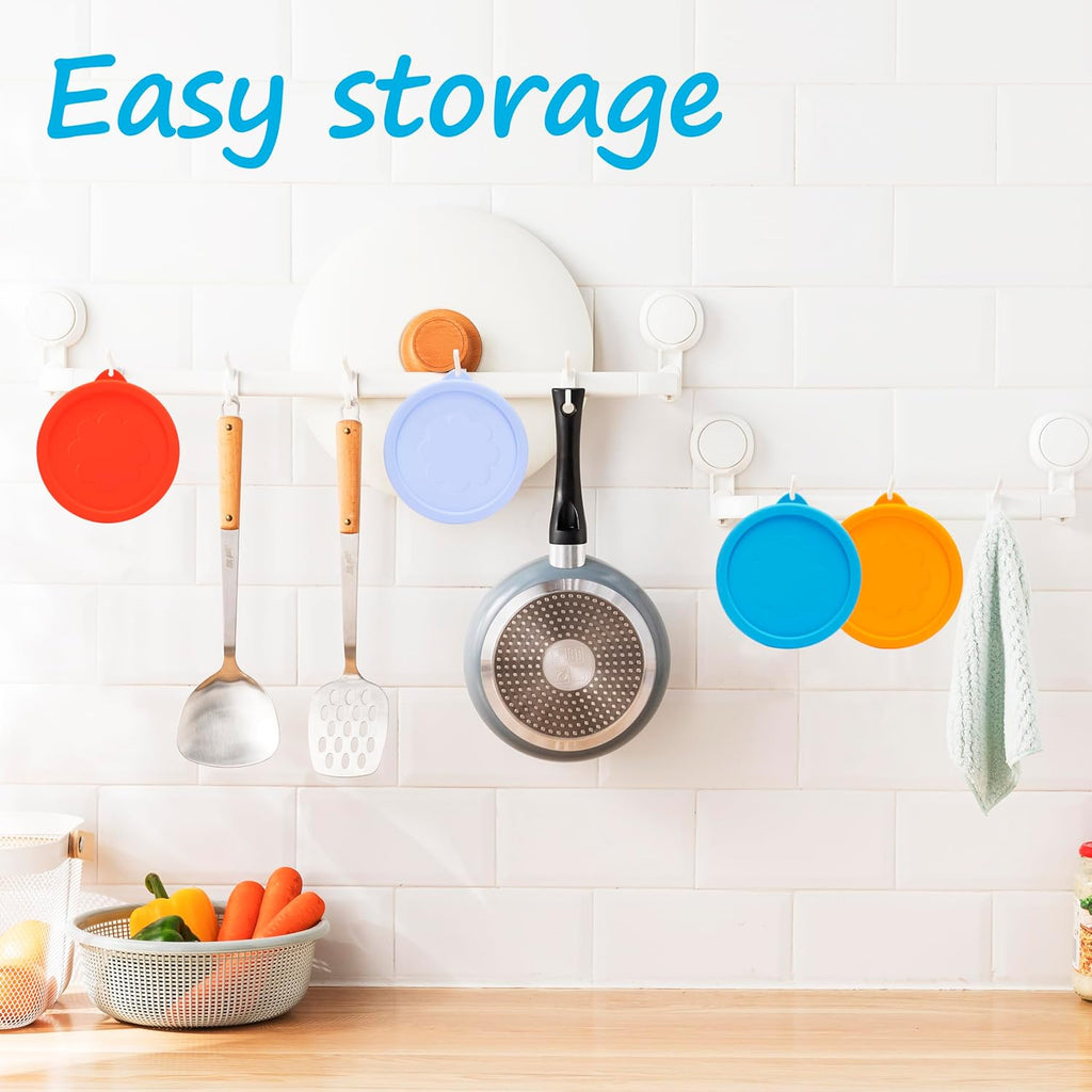 2 Cup Silicone Replacement Lids Storage Cover for Pyrex 7200-PC Glass Bowls (Container not Included) 4 Pack Microwave. Dishwasher and Freezer Safe