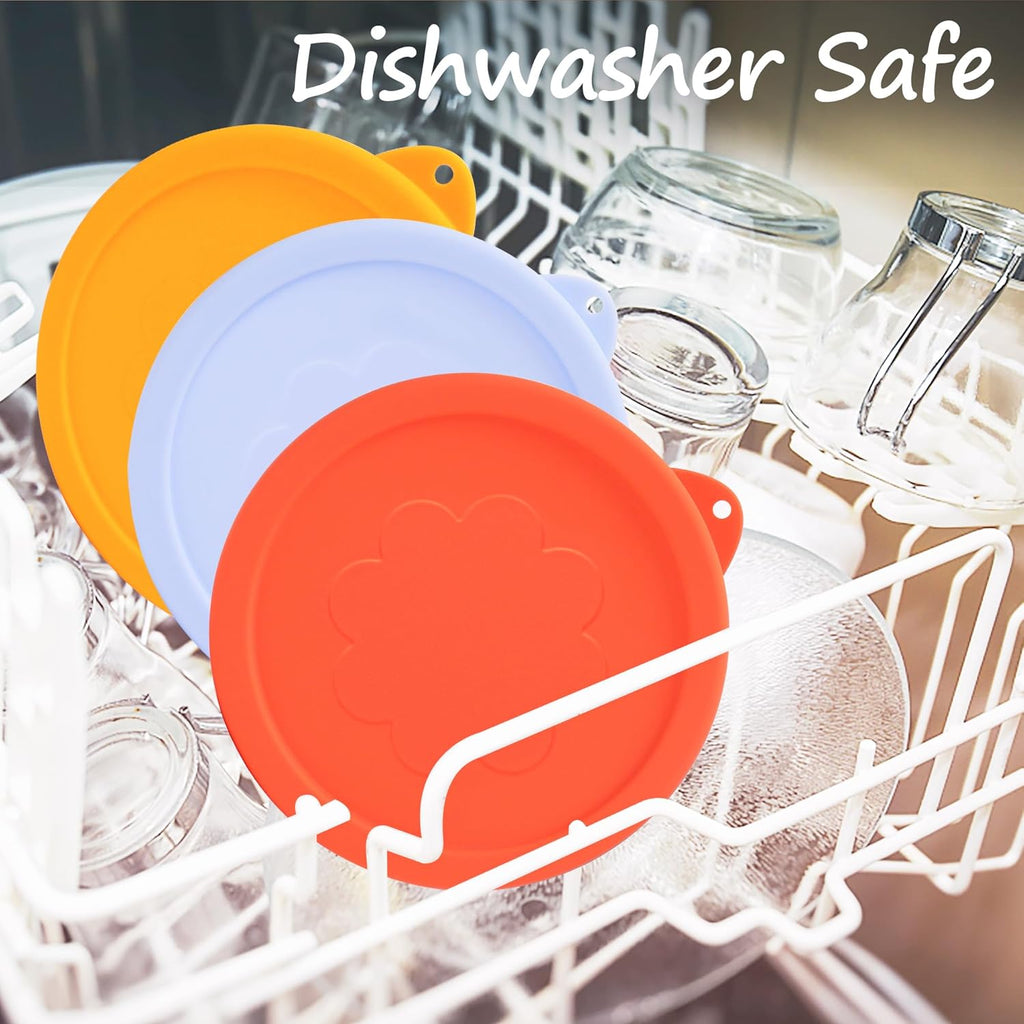 2 Cup Silicone Replacement Lids Storage Cover for Pyrex 7200-PC Glass Bowls (Container not Included) 4 Pack Microwave. Dishwasher and Freezer Safe